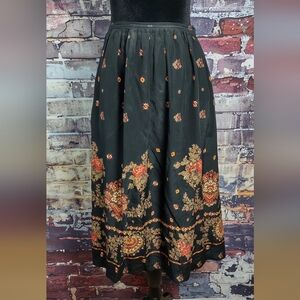 Vintage Carole Little Saint-Tropez West Silk Skirt